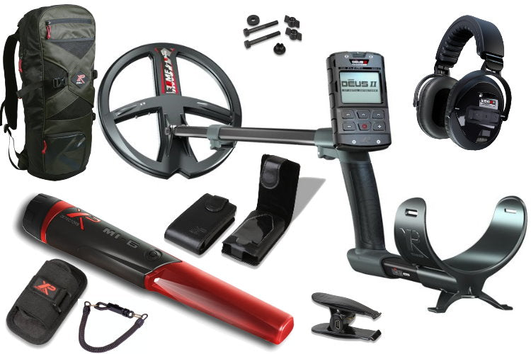 Metalldetektor XP DEUS 2 mit 22cm Suchspule und WSA2 XL Funkkopfhörer