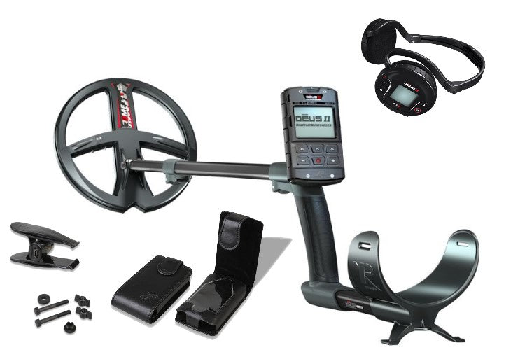 Metalldetektor XP DEUS II Komplettset mit Funkkopfhörer WS6 und 22.5cm Spule