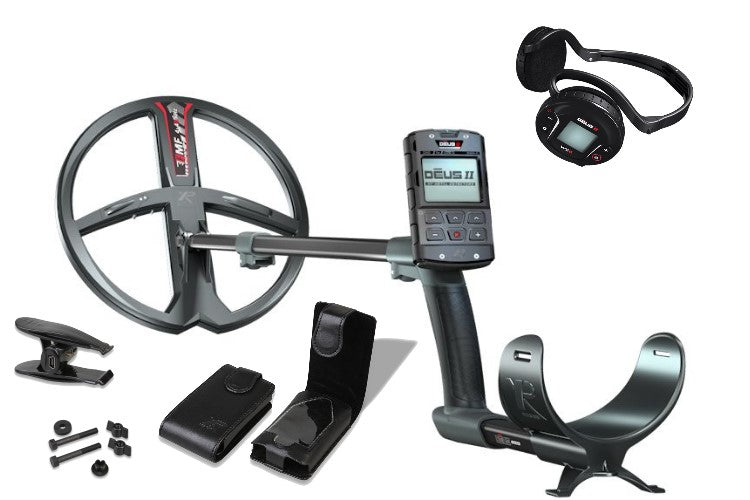 Metalldetektor XP DEUS II Komplettset mit Funkkopfhörer WS6 und 28cm Spule